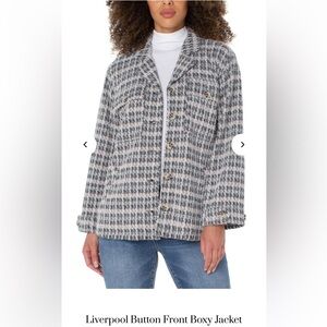 Liverpool Los Angeles Bottom front boxy jacket size medium